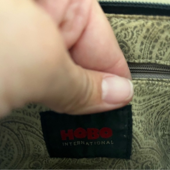 Hobo International Black Glazed Leather Casual Crossbody Handbag Clutch … - Picture 4 of 16